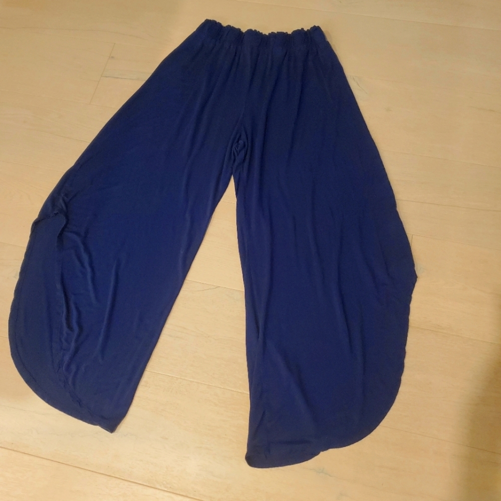 Super soft Blue Palazzo pants purchased from Sweet Jolie Boutique sz.M flowy - Picture 1 of 8